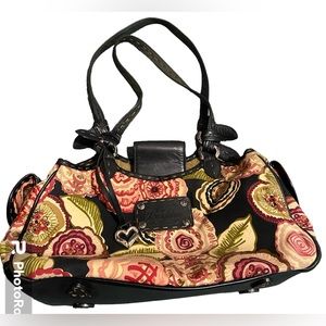 BRIGHTON Floral Canvas Handbag
